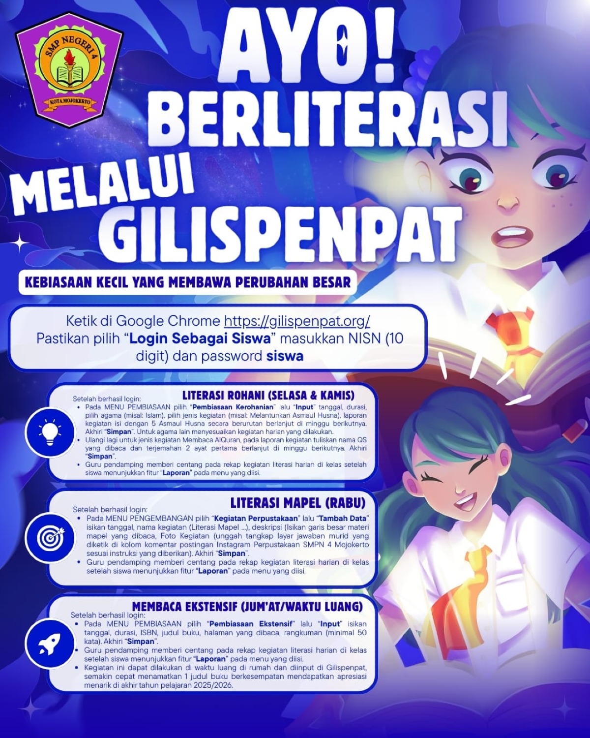 Literasi SMPN 4 Mojokerto