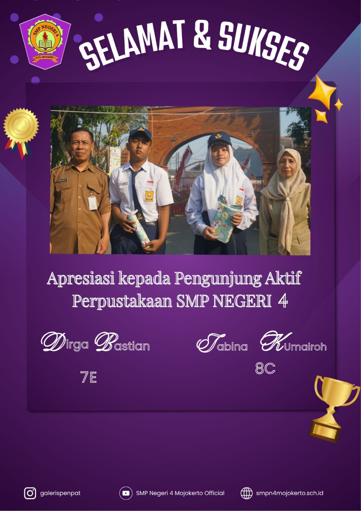 Apesiasi Kepada Pengunjung Perpustakaan Teraktif