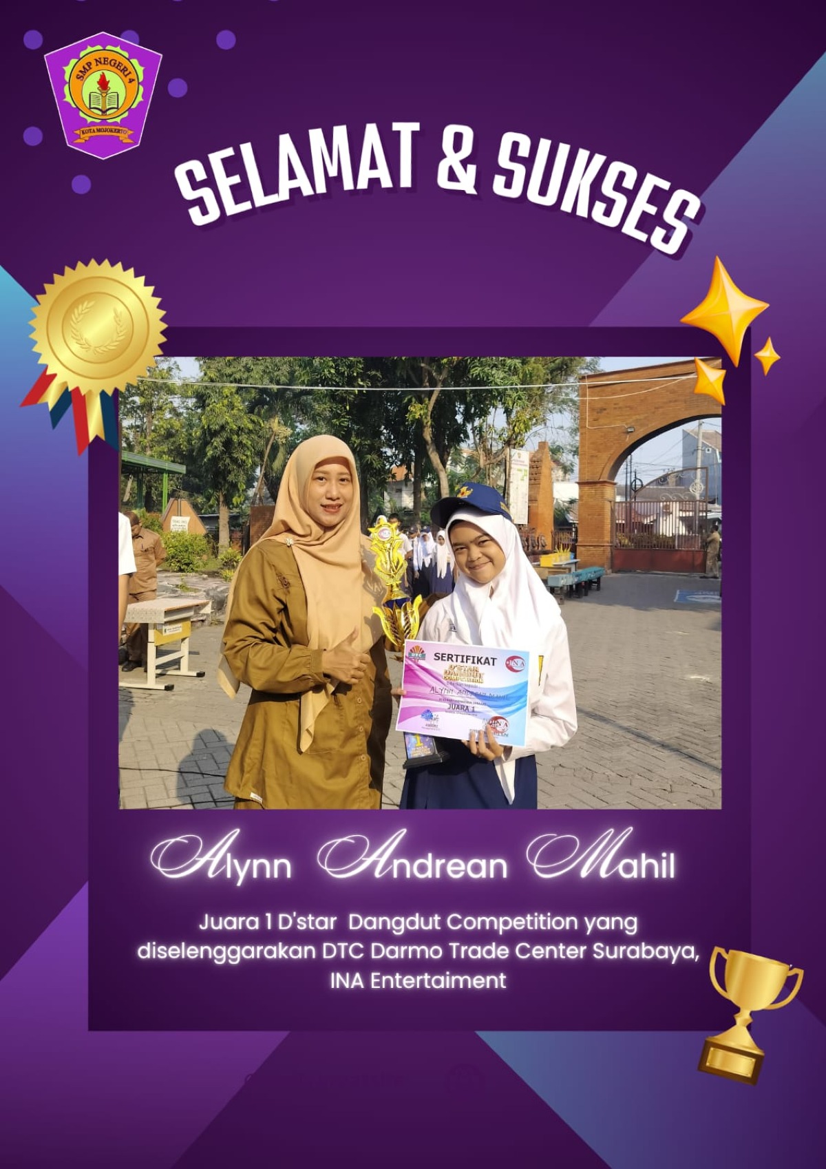 Selamat Meraih Prestasi Alyn
